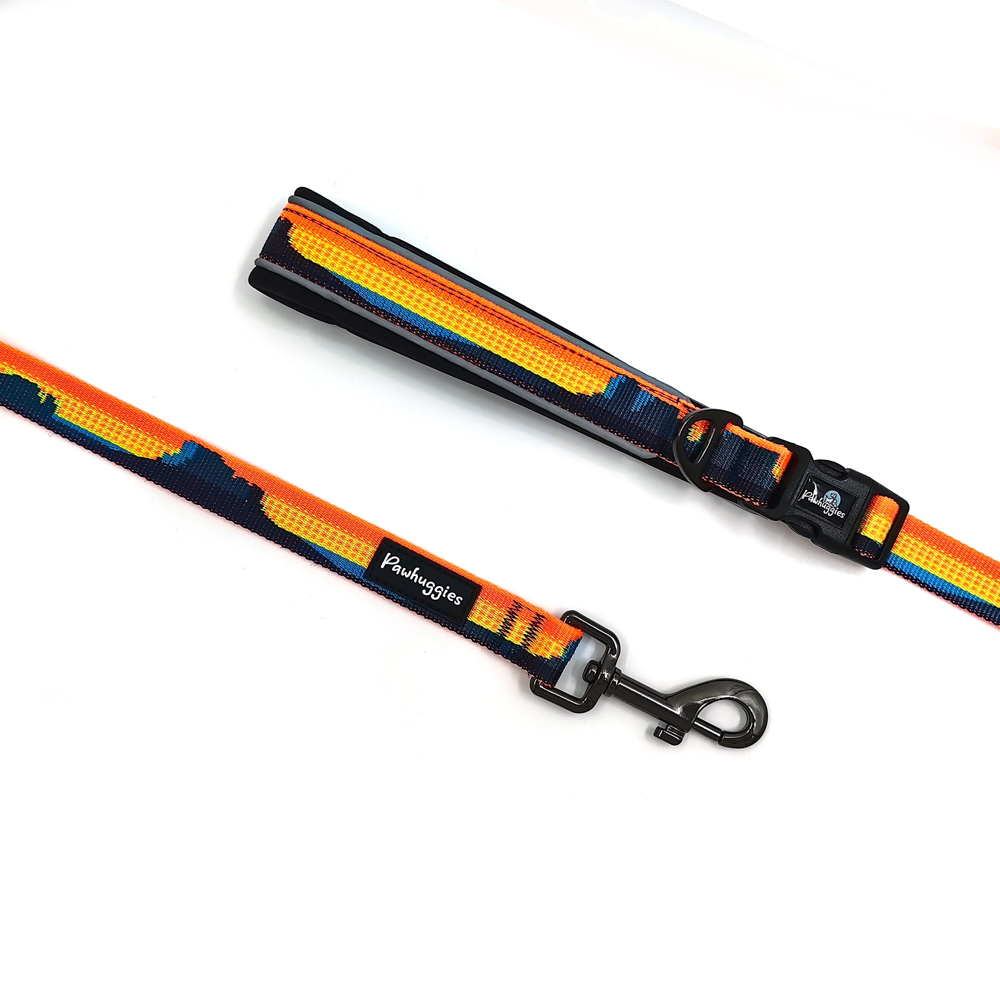 PawHuggies JazzyJacquard 2-in-1 Leash & Collar - Paw Huggies