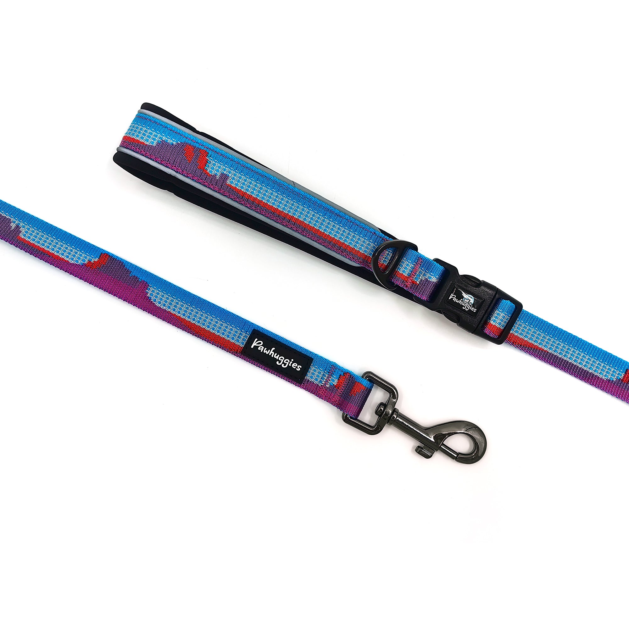 PawHuggies JazzyJacquard Dual-Purpose Leash & Collar - Paw Huggies