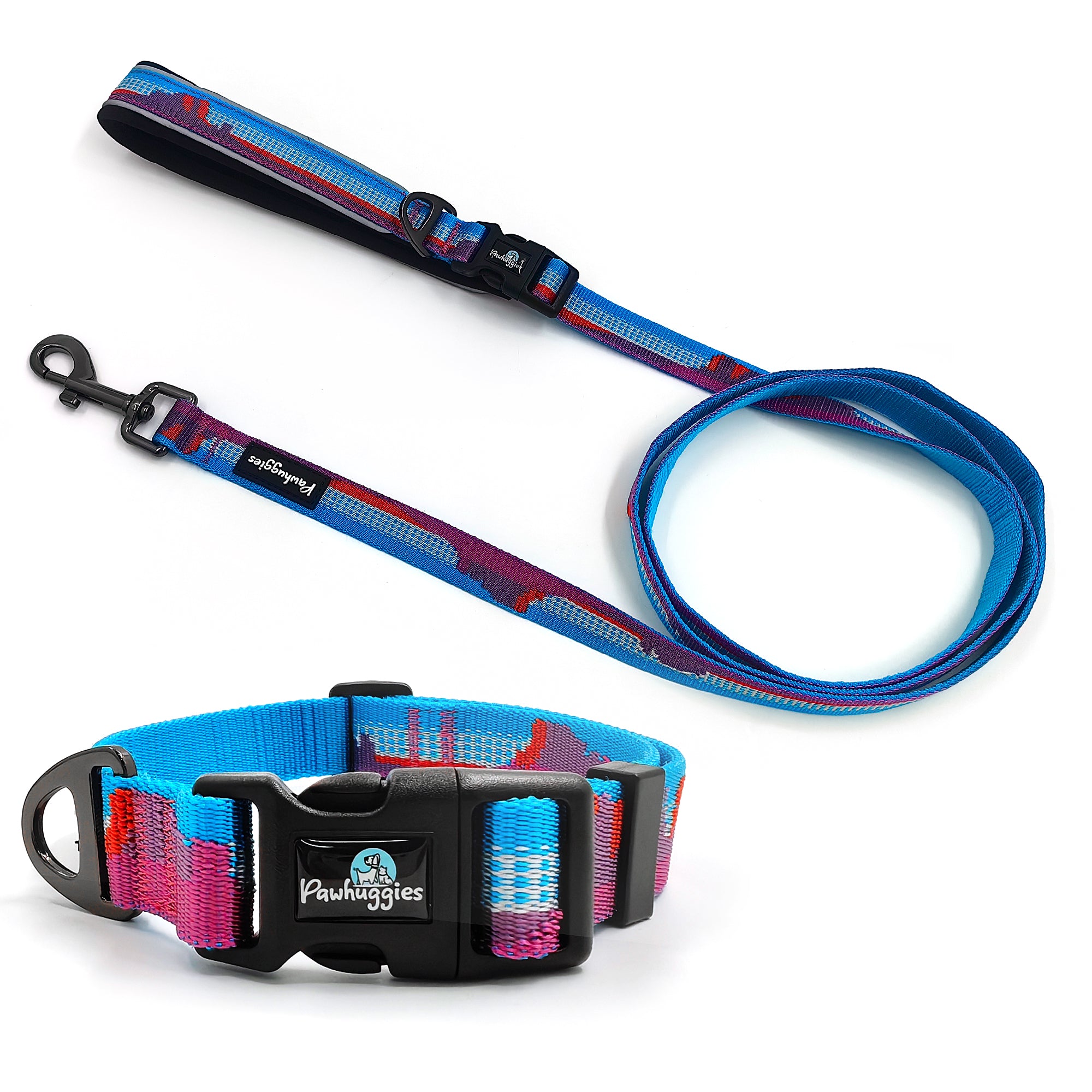 PawHuggies JazzyJacquard Dual-Purpose Leash & Collar - Paw Huggies
