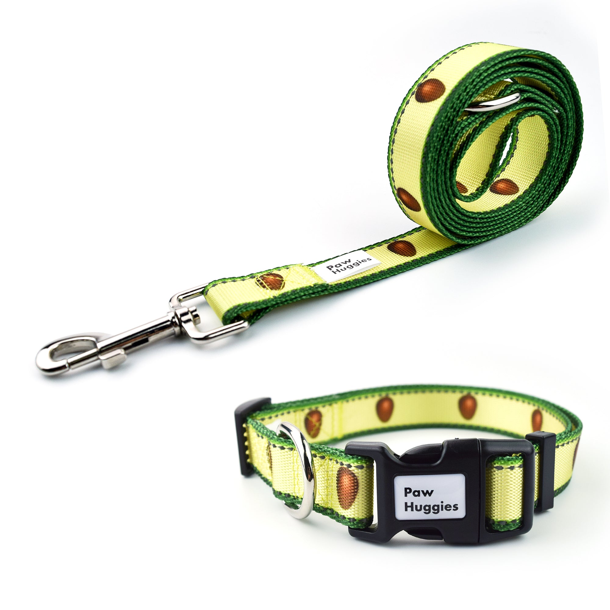 PawHuggies Guacamole Glow Dog Leash Collar Set - Paw Huggies