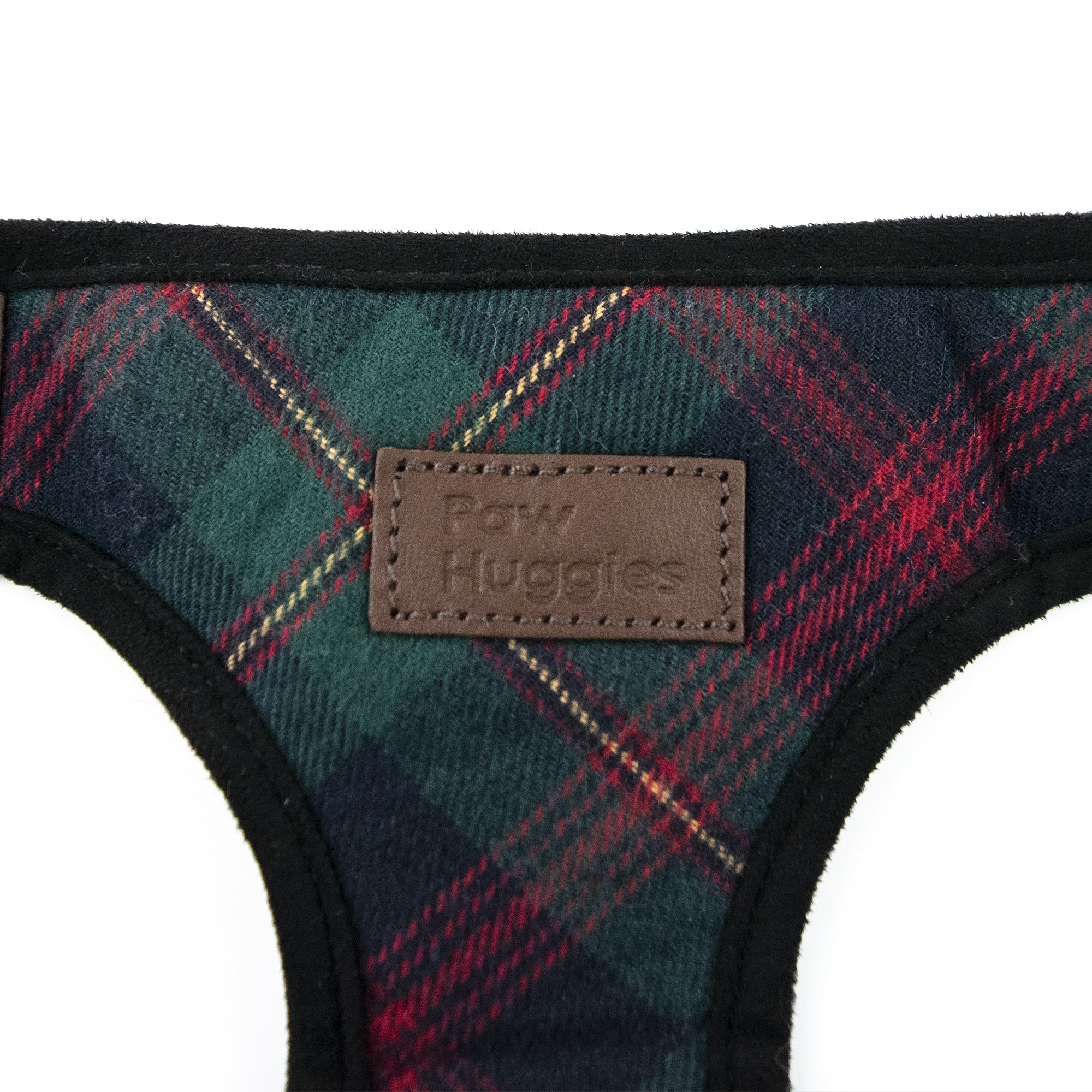 PawHuggies Premium Plaid Flannel Dog Harness Leash Set - Paw Huggies