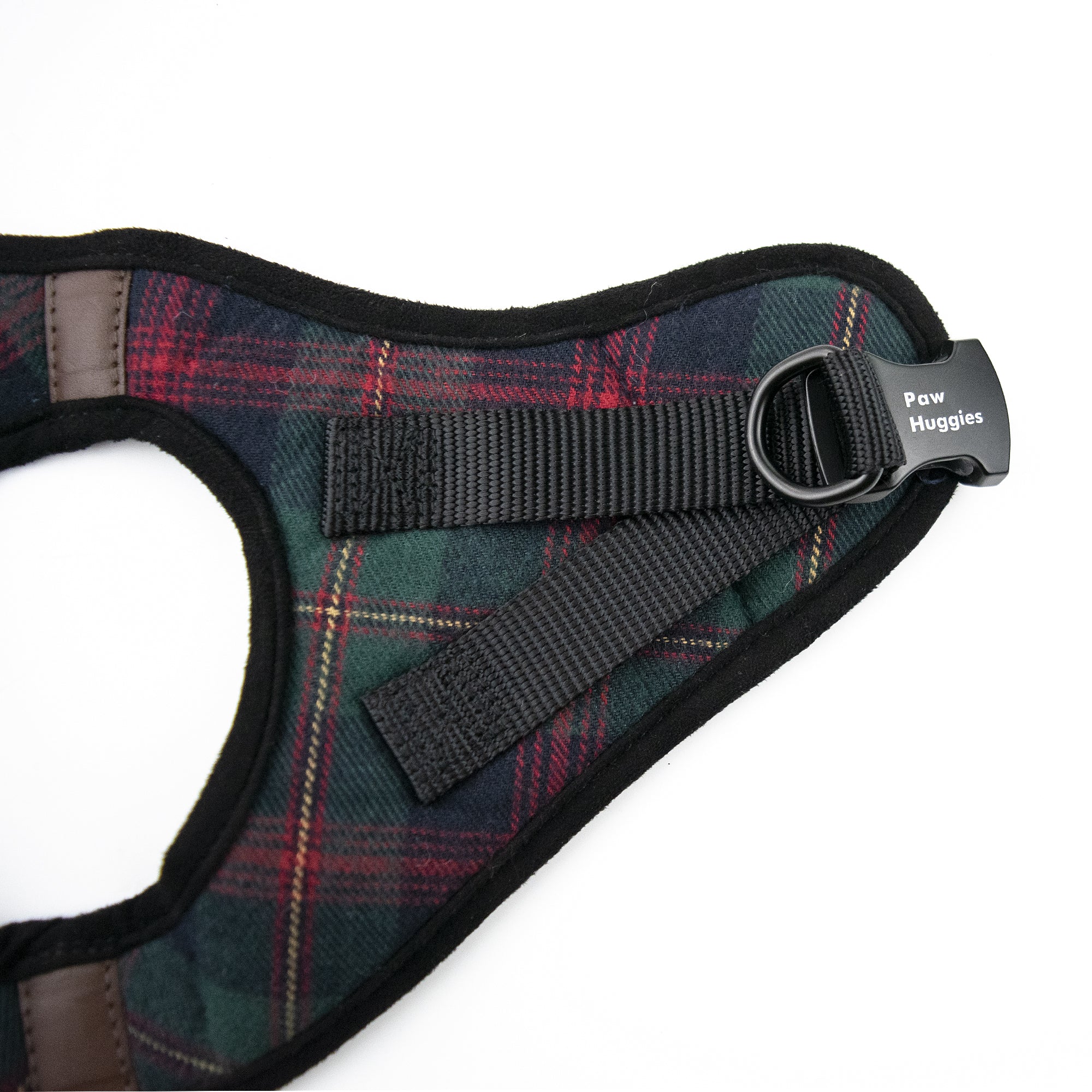 PawHuggies Premium Plaid Flannel Dog Harness Leash Set - Paw Huggies