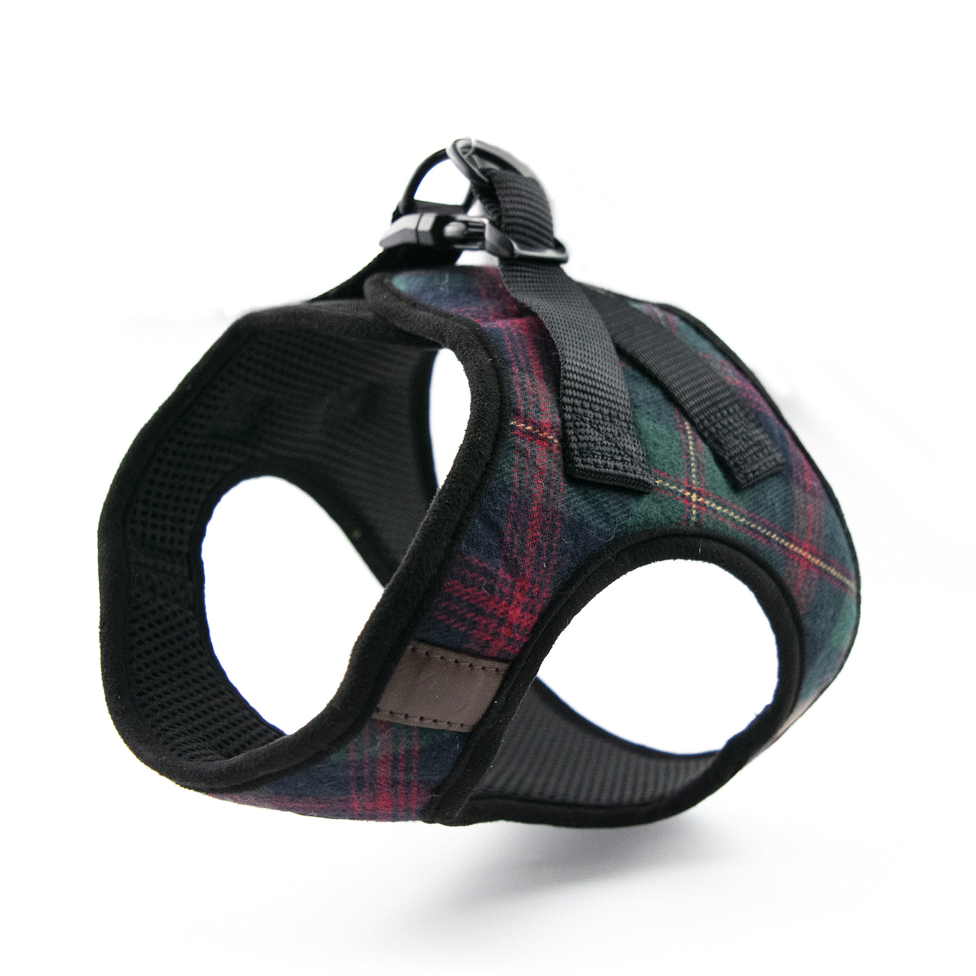 PawHuggies Premium Plaid Flannel Dog Harness Leash Set - Paw Huggies
