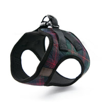 PawHuggies Premium Plaid Flannel Dog Harness Leash Set